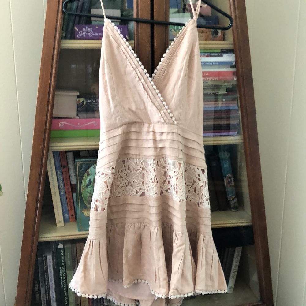 Summer dress halter style small linen blend